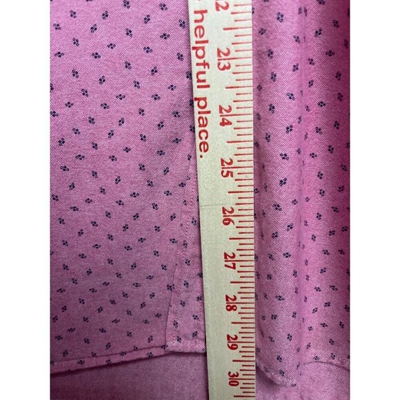 Zara Man Pink Slim Fit Collared Button Front Short Sleeve Shirt Men's Large - Picture 6 of 7